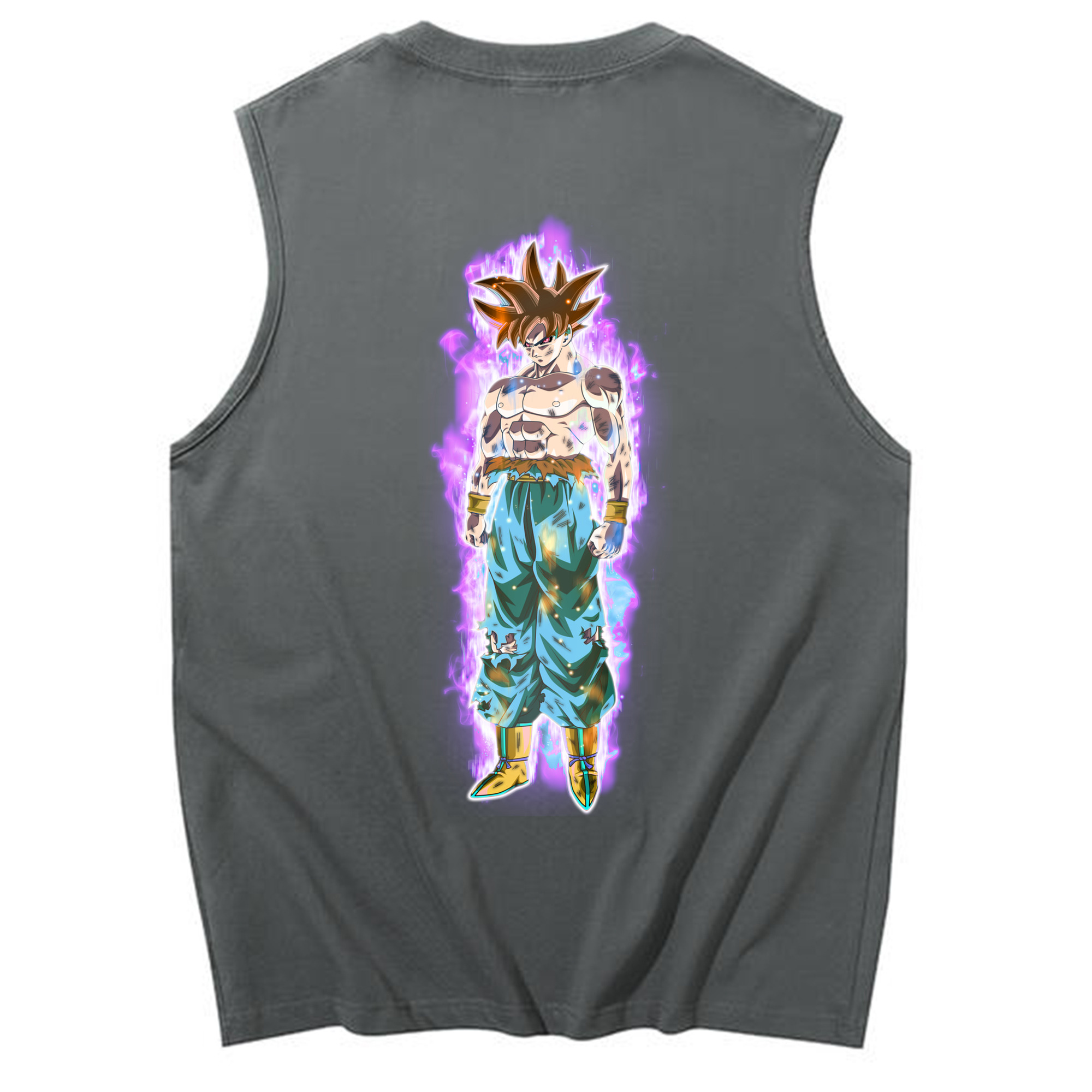 （画像用） ドラゴンボール 孫悟空（そん ごくう）Son Goku カカロット DRAGON BALL Kakarotto コットン100％タンクトップ（背面プリント）